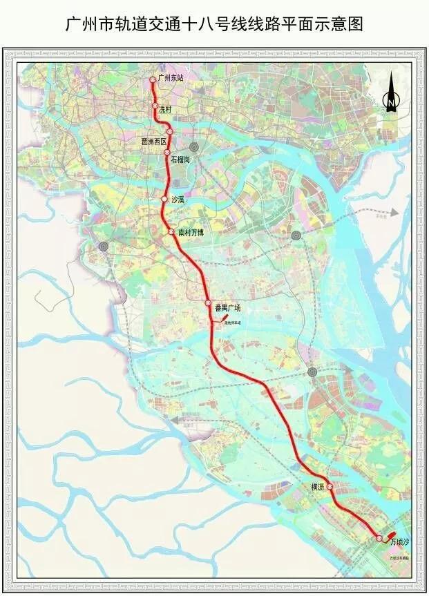 广州地铁线路图全新概览