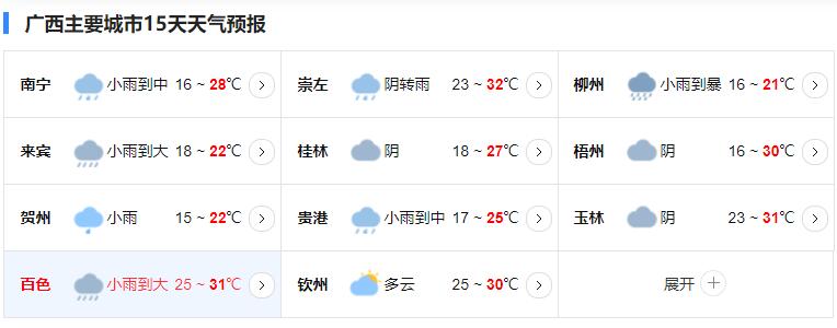 广西天气预报更新通知