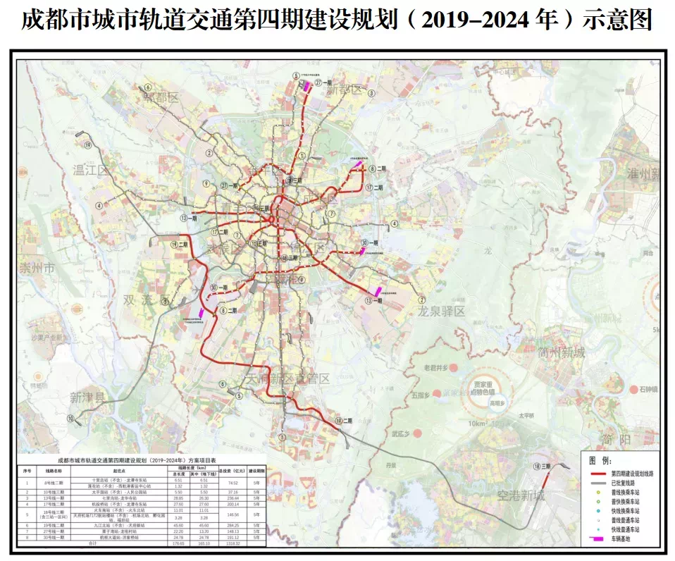 成都地铁最新线路图概览